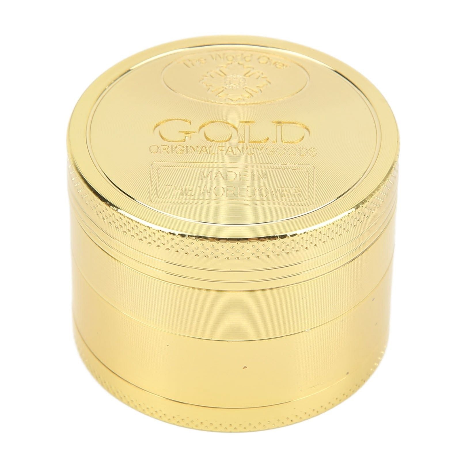 40mm Spice Grinder 4 Layers Aluminium Alloy Gold Coin Design Spice Crusher for Home Kitchen V1294-YM0512-3118220295111
