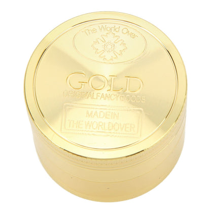 40mm Spice Grinder 4 Layers Aluminium Alloy Gold Coin Design Spice Crusher for Home Kitchen V1294-YM0512-3118220295111