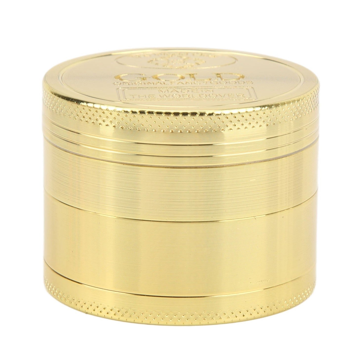 40mm Spice Grinder 4 Layers Aluminium Alloy Gold Coin Design Spice Crusher for Home Kitchen V1294-YM0512-3118220295111