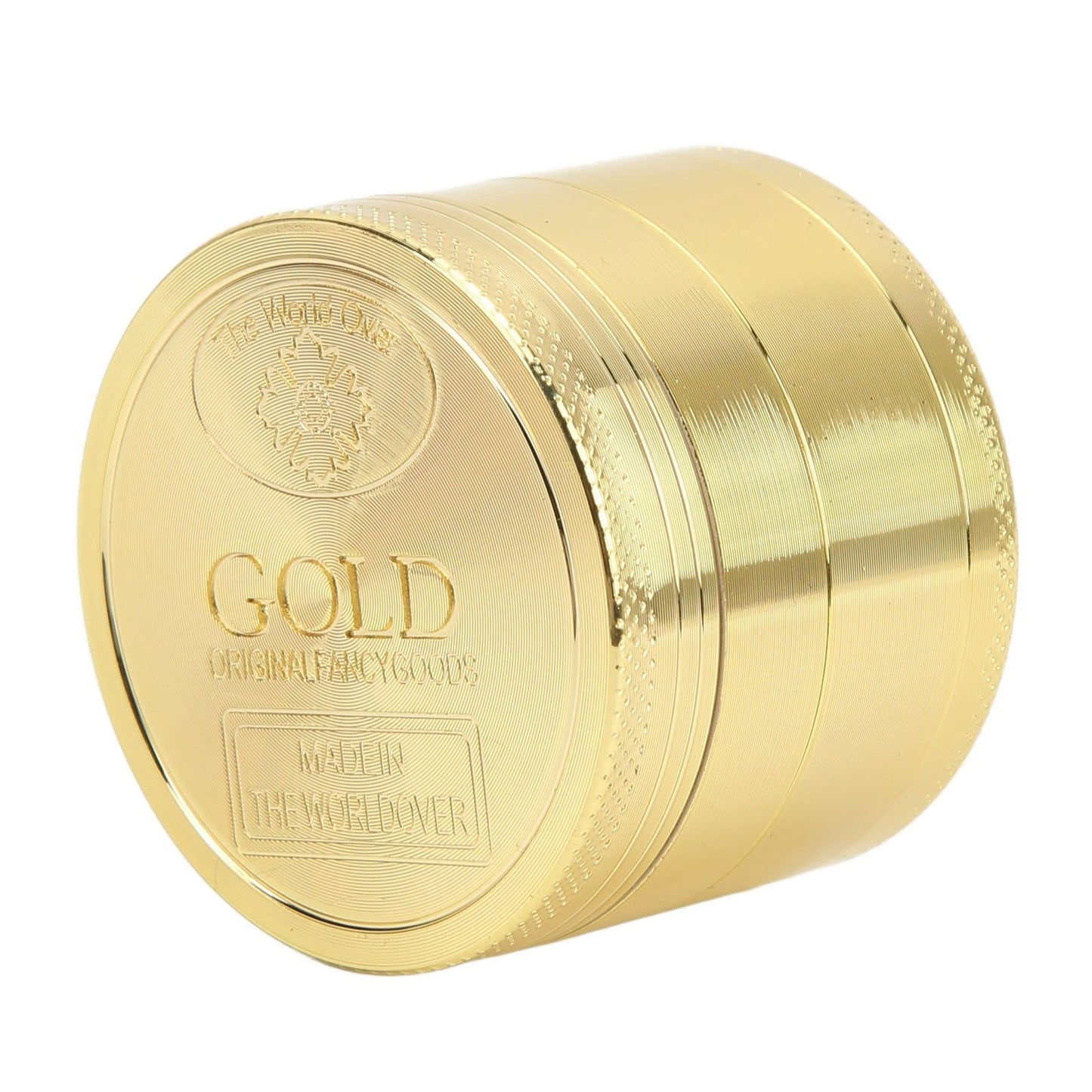 40mm Spice Grinder 4 Layers Aluminium Alloy Gold Coin Design Spice Crusher for Home Kitchen V1294-YM0512-3118220295111