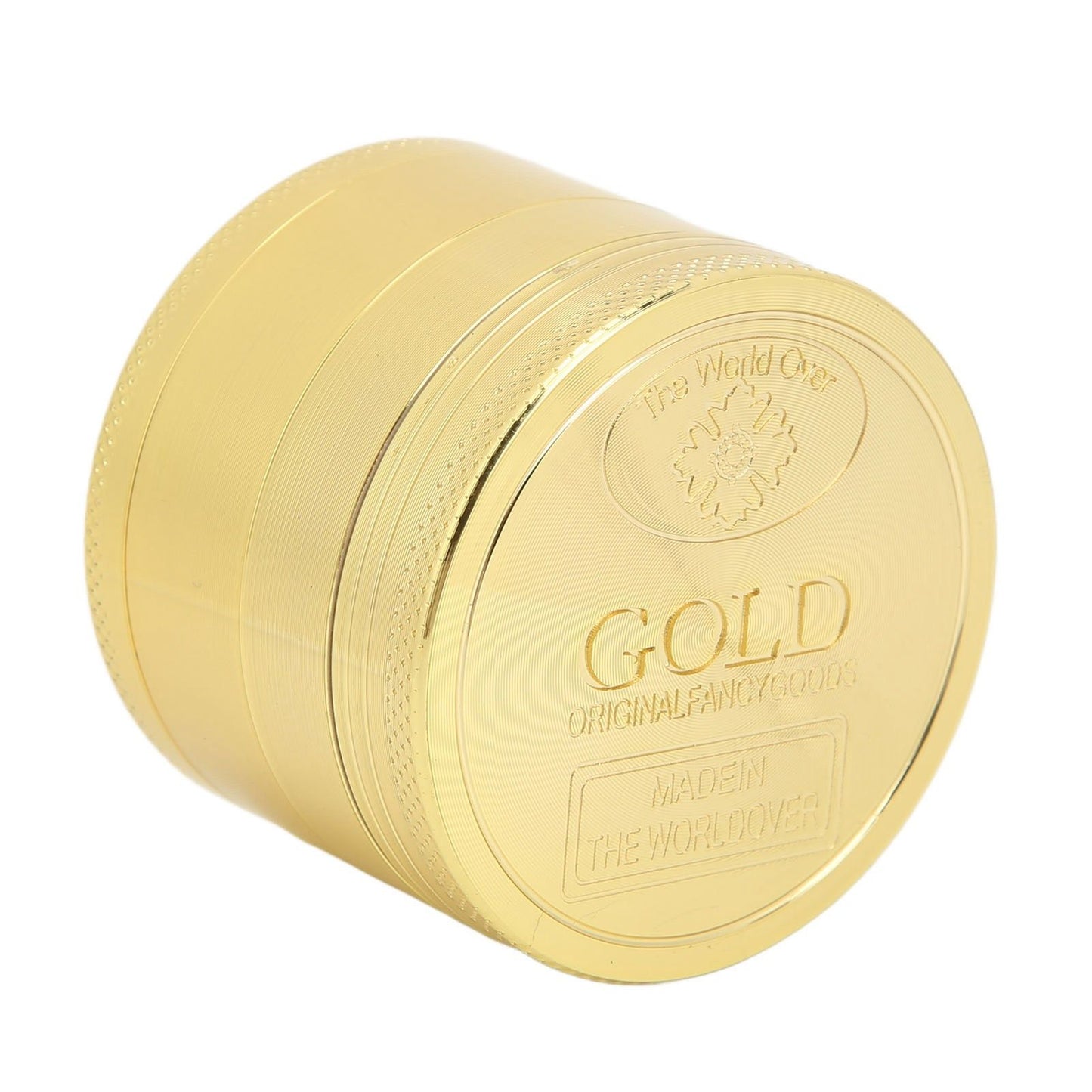 40mm Spice Grinder 4 Layers Aluminium Alloy Gold Coin Design Spice Crusher for Home Kitchen V1294-YM0512-3118220295111