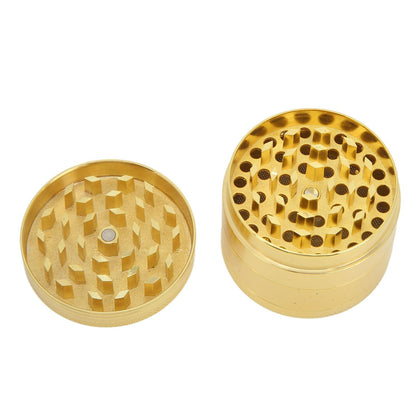 40mm Spice Grinder 4 Layers Aluminium Alloy Gold Coin Design Spice Crusher for Home Kitchen V1294-YM0512-3118220295111