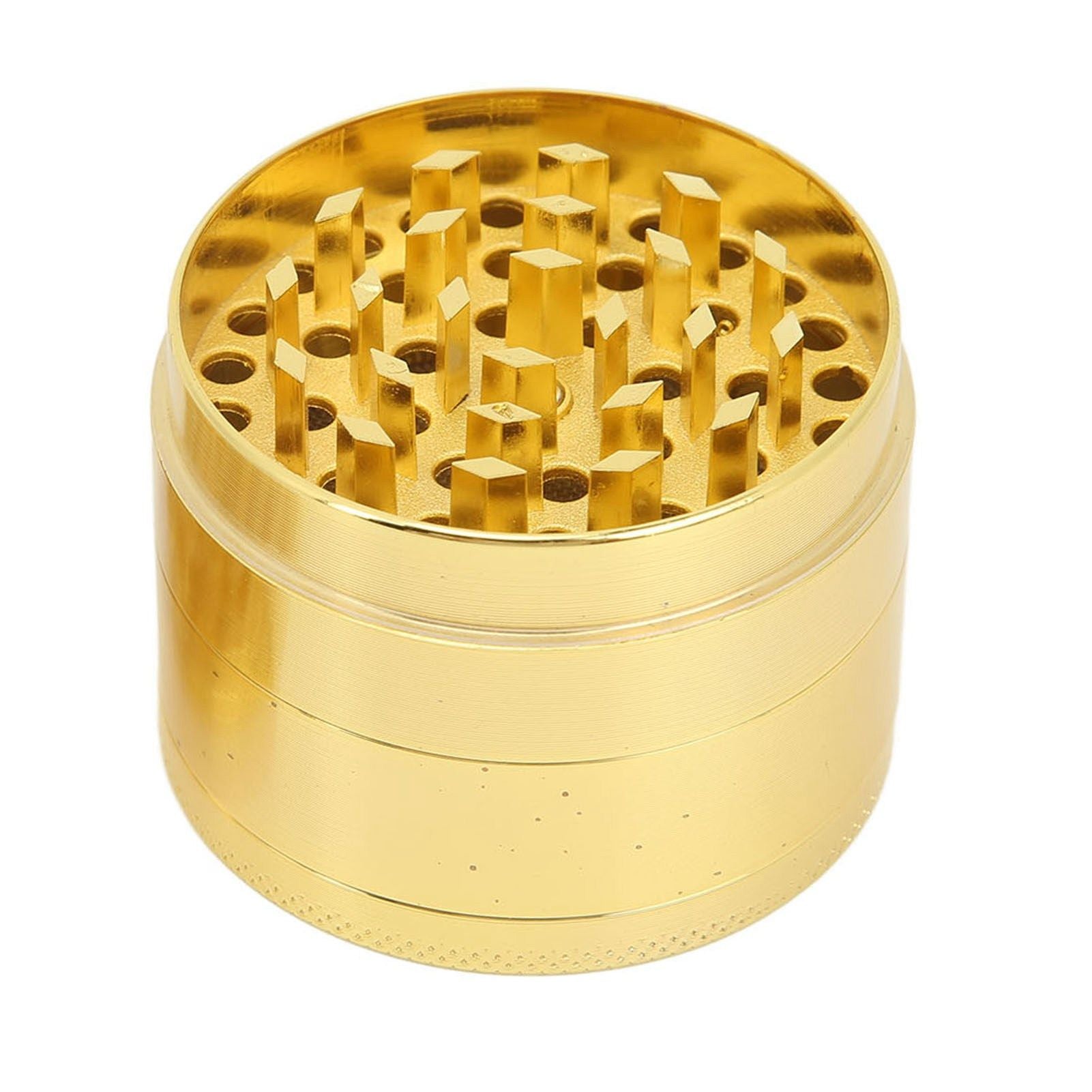 40mm Spice Grinder 4 Layers Aluminium Alloy Gold Coin Design Spice Crusher for Home Kitchen V1294-YM0512-3118220295111