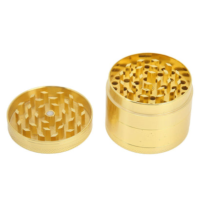 40mm Spice Grinder 4 Layers Aluminium Alloy Gold Coin Design Spice Crusher for Home Kitchen V1294-YM0512-3118220295111