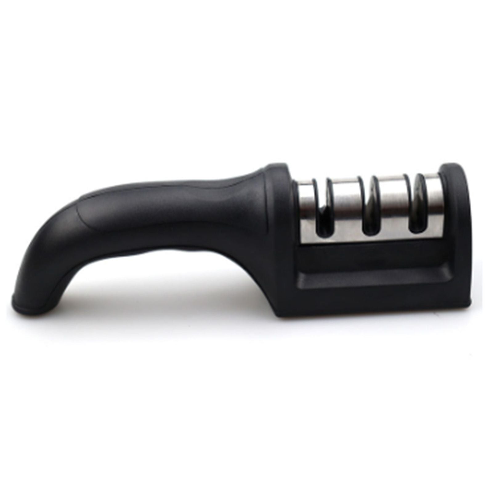 Knife Sharpener 3 Slot Kitchen Knives Sharpen Blade Sharpening Tool for Home Kitchen Black V1294-YM0512-3118220296012