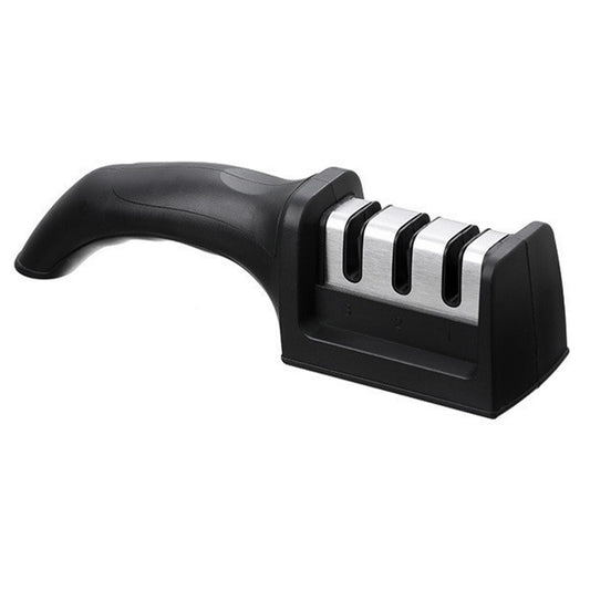 Knife Sharpener 3 Slot Kitchen Knives Sharpen Blade Sharpening Tool for Home Kitchen Black V1294-YM0512-3118220296012