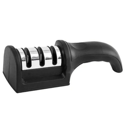 Knife Sharpener 3 Slot Kitchen Knives Sharpen Blade Sharpening Tool for Home Kitchen Black V1294-YM0512-3118220296012