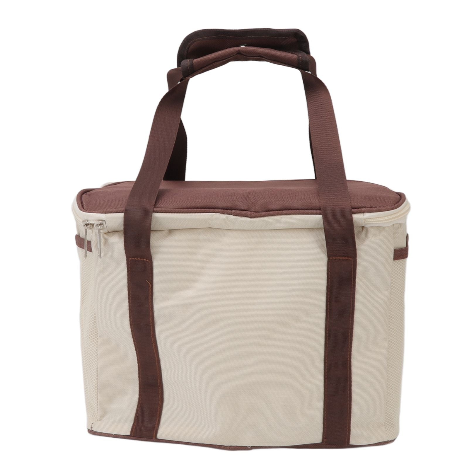 Insulated Lunch Bag Leak Proof Portable Reusable Lunch Box for Students Men Women and Office Workers L Coffee V1294-YM0512-3118220296412