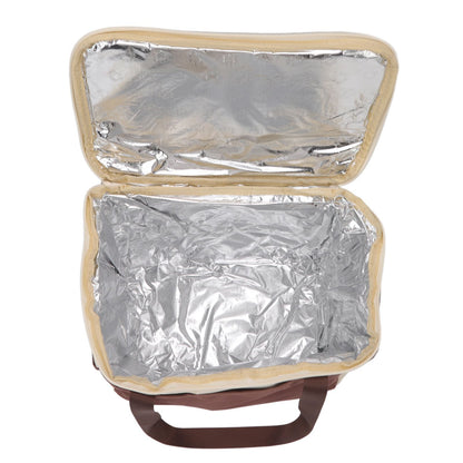 Insulated Lunch Bag Leak Proof Portable Reusable Lunch Box for Students Men Women and Office Workers L Coffee V1294-YM0512-3118220296412