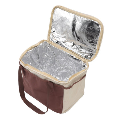 Insulated Lunch Bag Leak Proof Portable Reusable Lunch Box for Students Men Women and Office Workers L Coffee V1294-YM0512-3118220296412