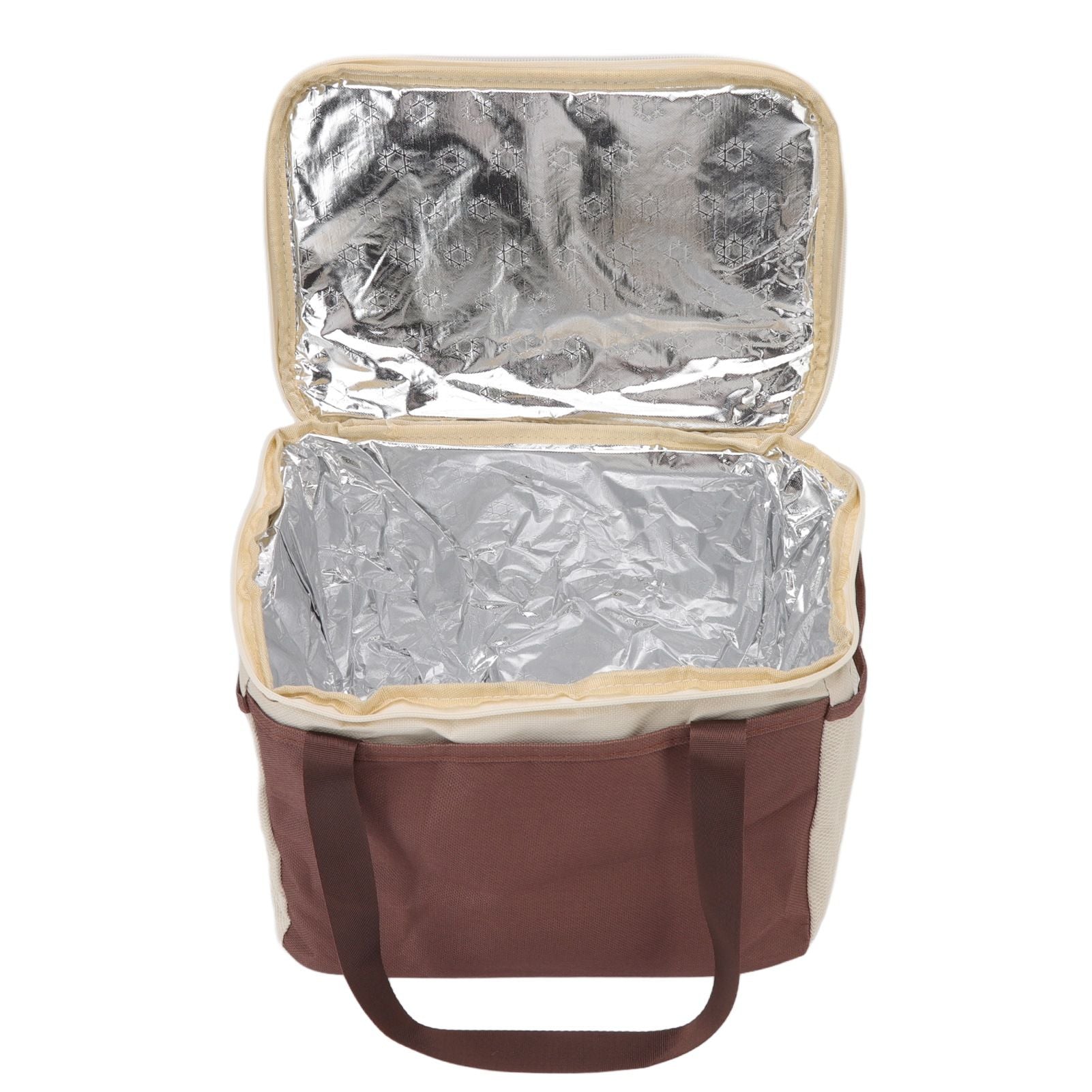 Insulated Lunch Bag Leak Proof Portable Reusable Lunch Box for Students Men Women and Office Workers L Coffee V1294-YM0512-3118220296412