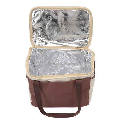 Insulated Lunch Bag Leak Proof Portable Reusable Lunch Box for Students Men Women and Office Workers L Coffee V1294-YM0512-3118220296412