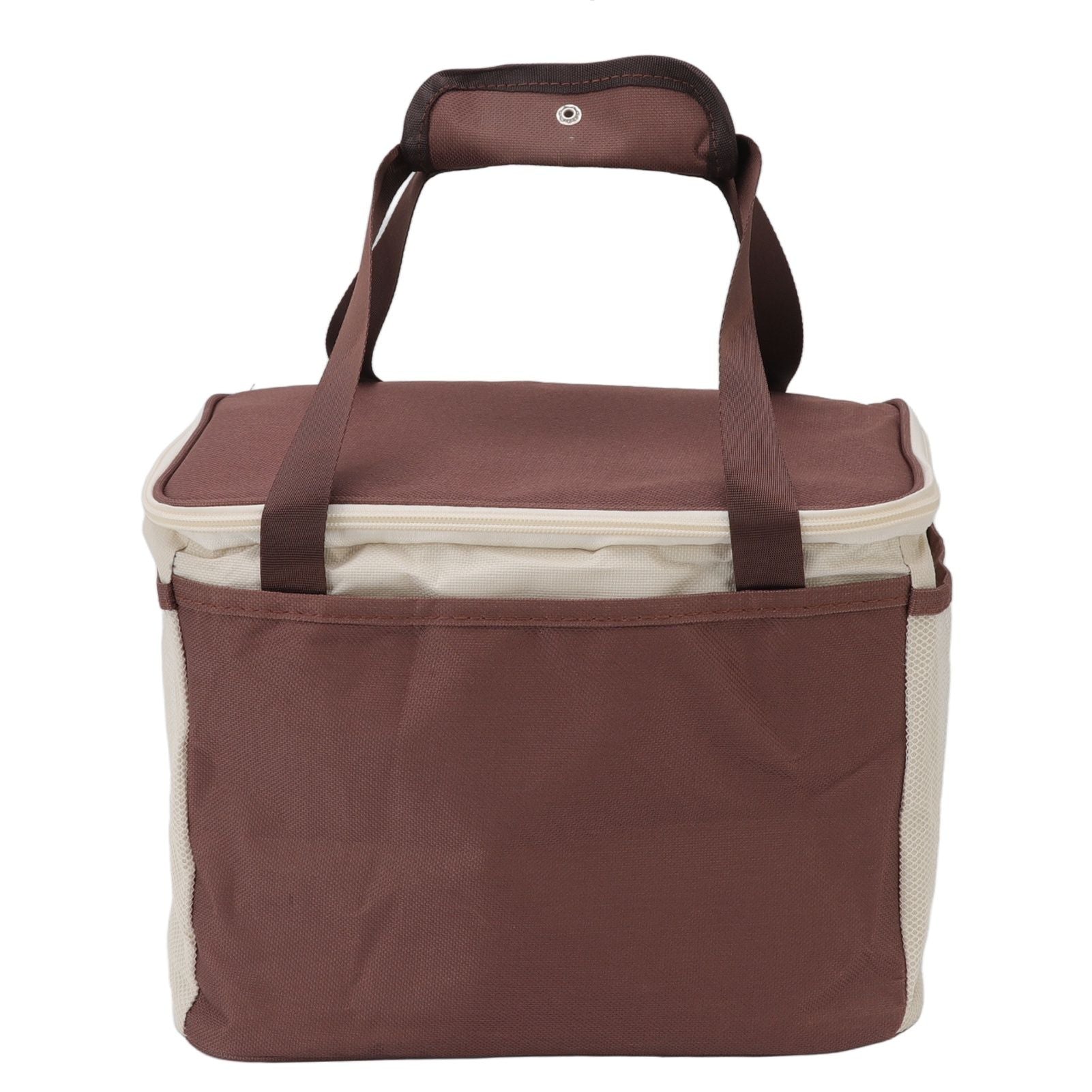 Insulated Lunch Bag Leak Proof Portable Reusable Lunch Box for Students Men Women and Office Workers L Coffee V1294-YM0512-3118220296412