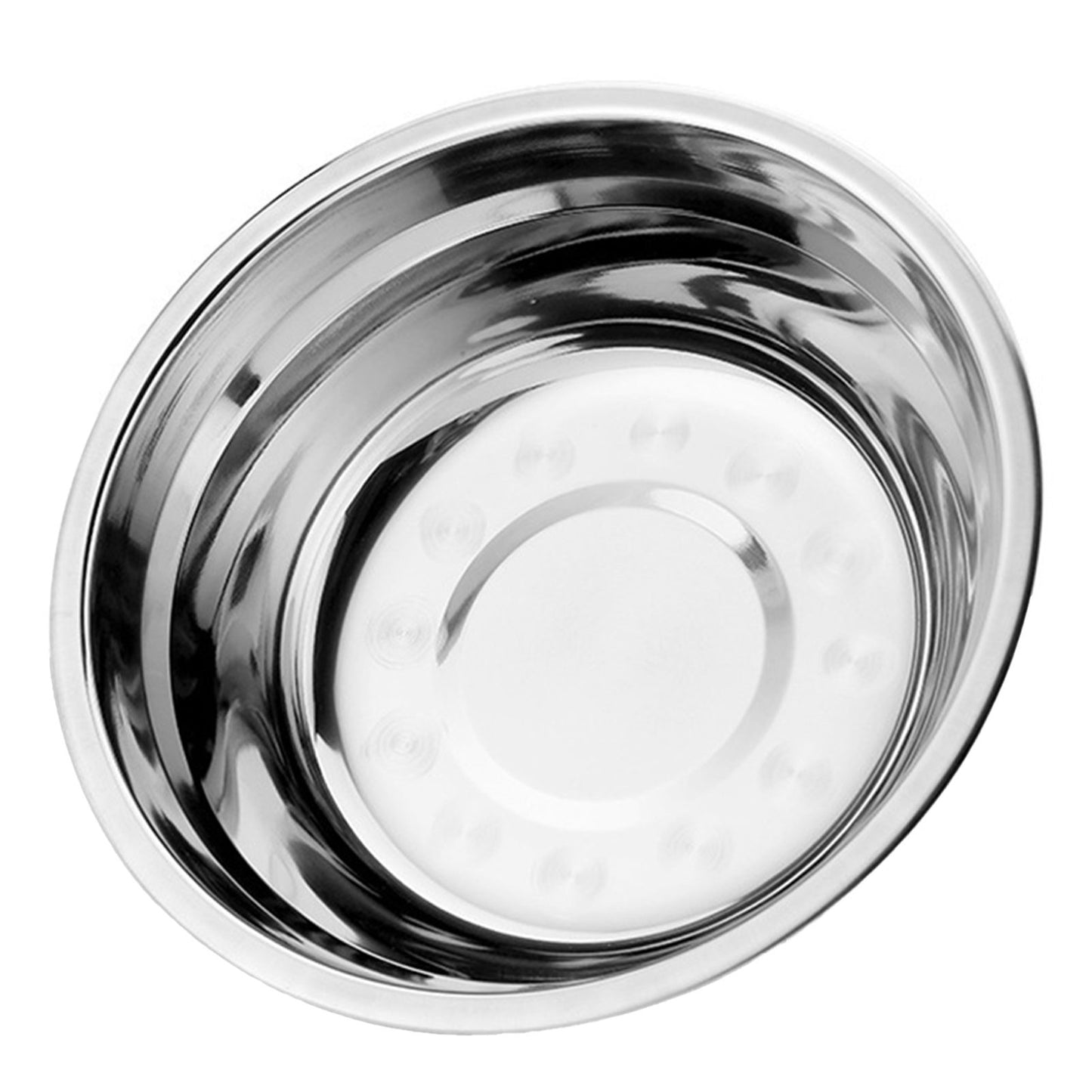 26cm Stainless Steel Basin Mixing Bowl Thicken Heavy Duty Deeper Edge Mirror Finish Salad Bowl V1294-YM0512-3118220296511