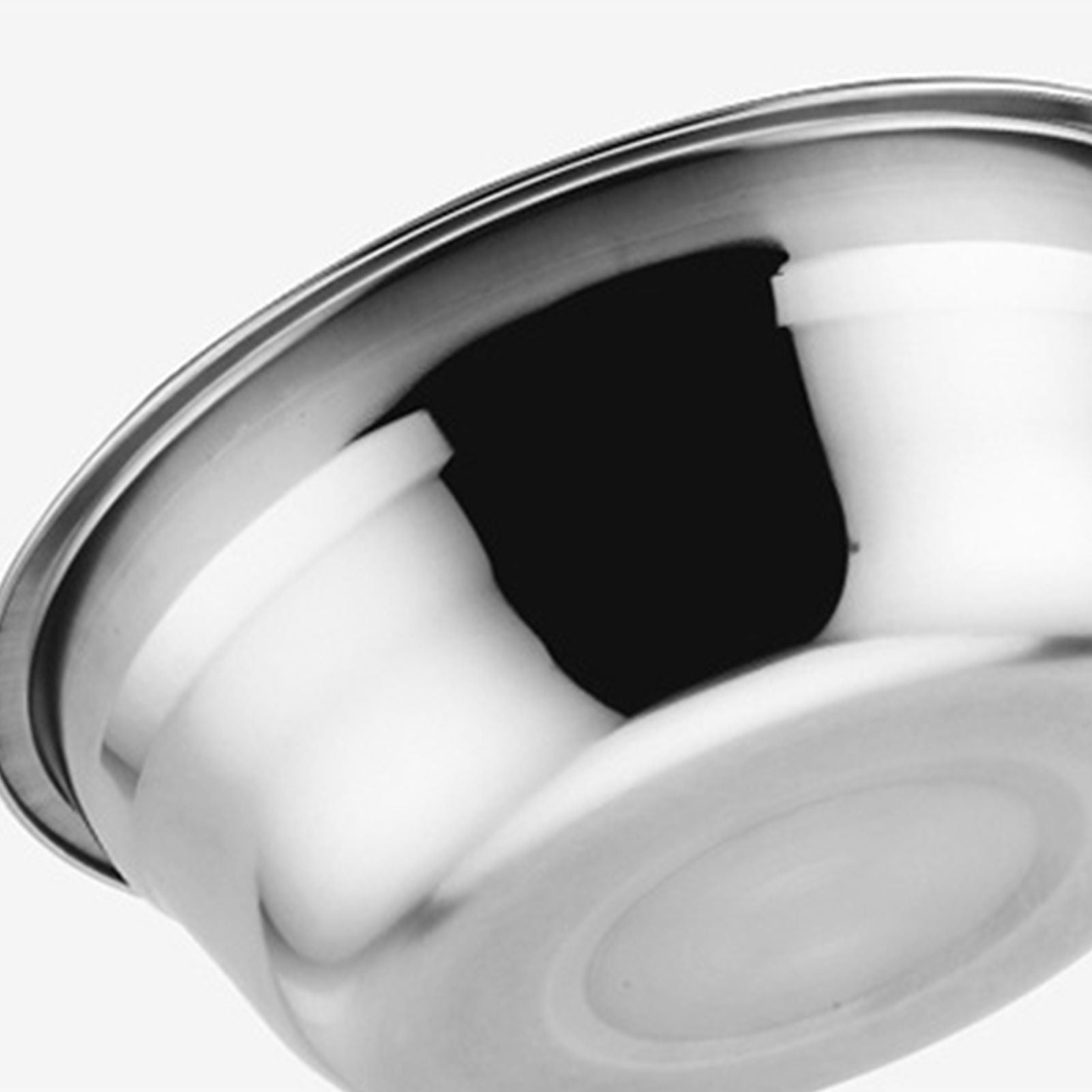 26cm Stainless Steel Basin Mixing Bowl Thicken Heavy Duty Deeper Edge Mirror Finish Salad Bowl V1294-YM0512-3118220296511
