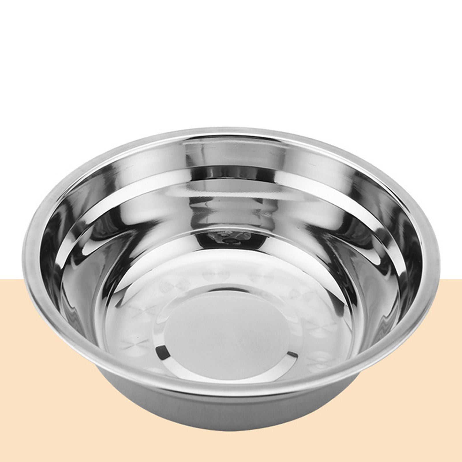 26cm Stainless Steel Basin Mixing Bowl Thicken Heavy Duty Deeper Edge Mirror Finish Salad Bowl V1294-YM0512-3118220296511