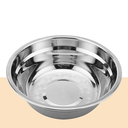 26cm Stainless Steel Basin Mixing Bowl Thicken Heavy Duty Deeper Edge Mirror Finish Salad Bowl V1294-YM0512-3118220296511
