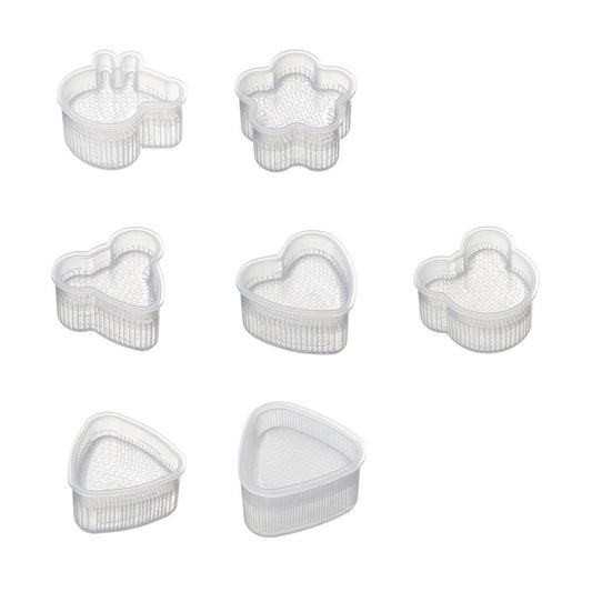 7Pcs Sushi Ball Mold Cartoon Style Food Grade PP Easy Operation Widely Used Sushi Mold for Household Bar DIY V1294-YM0512-3118220297211