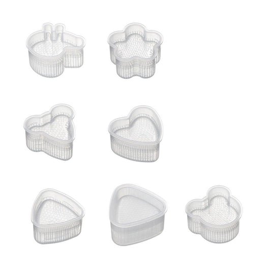7Pcs Sushi Ball Mold Cartoon Style Food Grade PP Easy Operation Widely Used Sushi Mold for Household Bar DIY V1294-YM0512-3118220297211