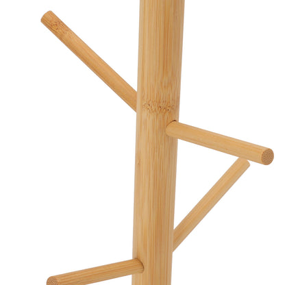 Coffee Cup Holder Space Saving Bamboo Coffee Mug Tree Rack Holder Organizer for Storage Display Drying Mugs V1294-YM0512-3118220298111