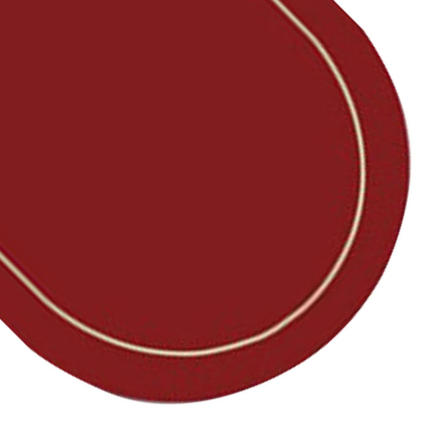2Pcs Leather Oval Dining Food Mat Oil Proof Insulation Restaurant Table Home Hotel Non Slip Bowl Pad Placemat V1294-YM0512-3118220298211