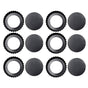6PCS Removable Bottom Tart Pan Non Stick Coating Carbon Steel Black Quiche Pan for Kitchen V1294-YM0512-3118220298411