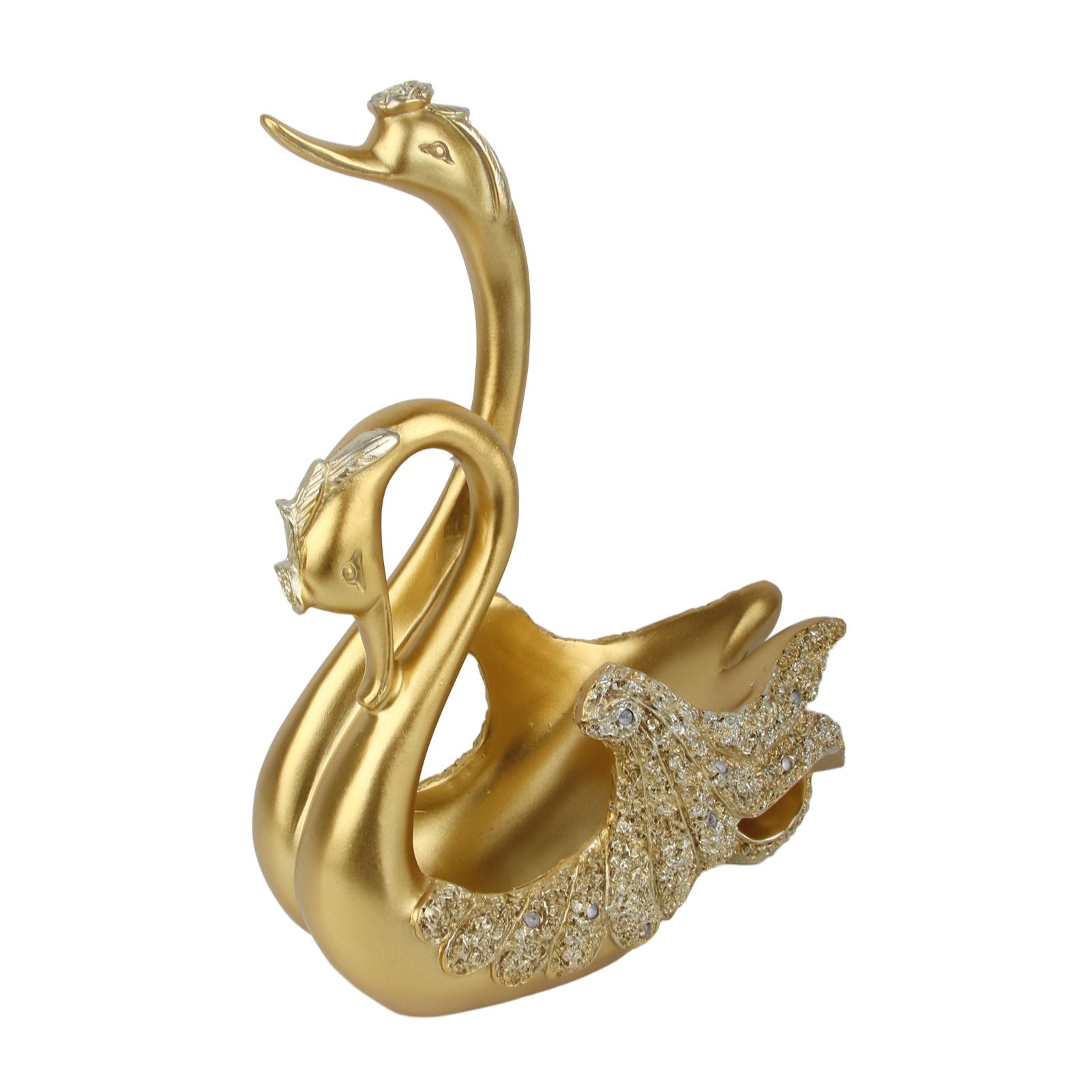 Luxury Swan Wine Rack Innovative Desktop Wine Cabinet Decorative Ornaments for Living Room Office Gold V1294-YM0512-3118220299212