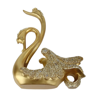 Luxury Swan Wine Rack Innovative Desktop Wine Cabinet Decorative Ornaments for Living Room Office Gold V1294-YM0512-3118220299212