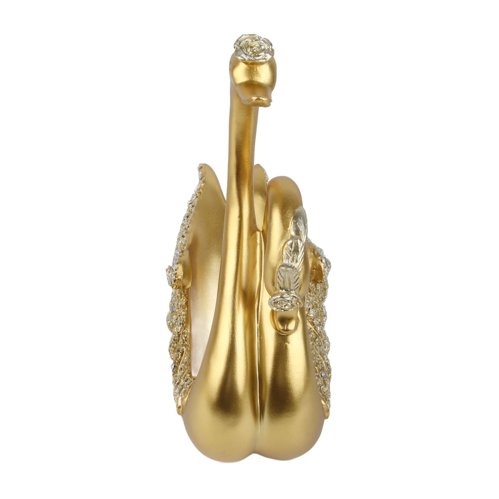 Luxury Swan Wine Rack Innovative Desktop Wine Cabinet Decorative Ornaments for Living Room Office Gold V1294-YM0512-3118220299212