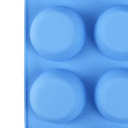 12 Cupcake Pan Soft Silicone Round Shape Easy Release Muffin Pan for Cupcake Muffin Gelatin Soap Candle Blue V1294-YM0512-3118220299312