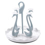 Swan Cup Holder with Rotating Drip Tray Plastic Rotatable Drinking Cup Drainer Stand Rack for Home Kitchen V1294-YM0512-3118220299412