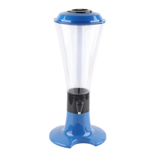 3L Beer Tower Dispenser Multipurpose Luminous Tabletop Wine Beer Tower Dispenser with Tap for Home Bar KTV V1294-YM0512-3118220299811