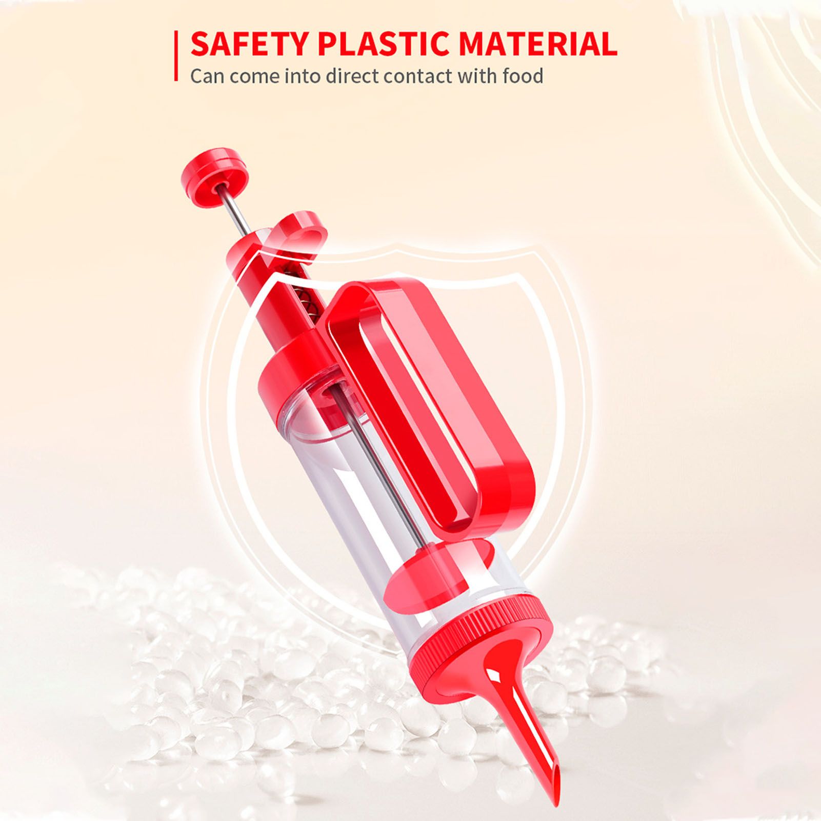 Biscuits Press Gun Kit Transparent Tube Food Grade Odorless Safe Biscuits Maker Press Machine Red V1294-YM0512-3118220299911