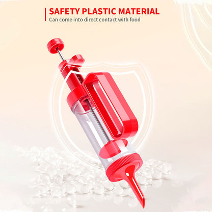 Biscuits Press Gun Kit Transparent Tube Food Grade Odorless Safe Biscuits Maker Press Machine Red V1294-YM0512-3118220299911