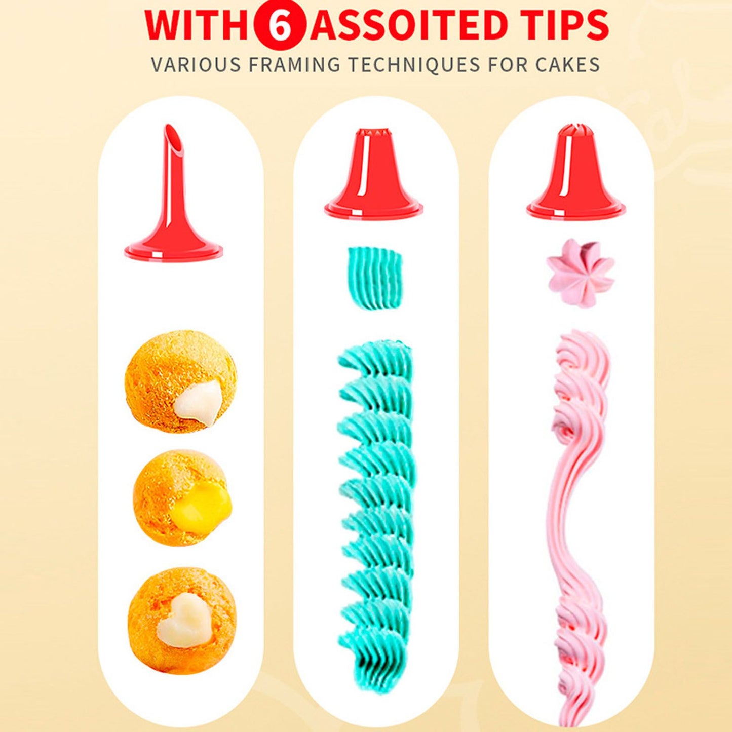 Biscuits Press Gun Kit Transparent Tube Food Grade Odorless Safe Biscuits Maker Press Machine Red V1294-YM0512-3118220299911