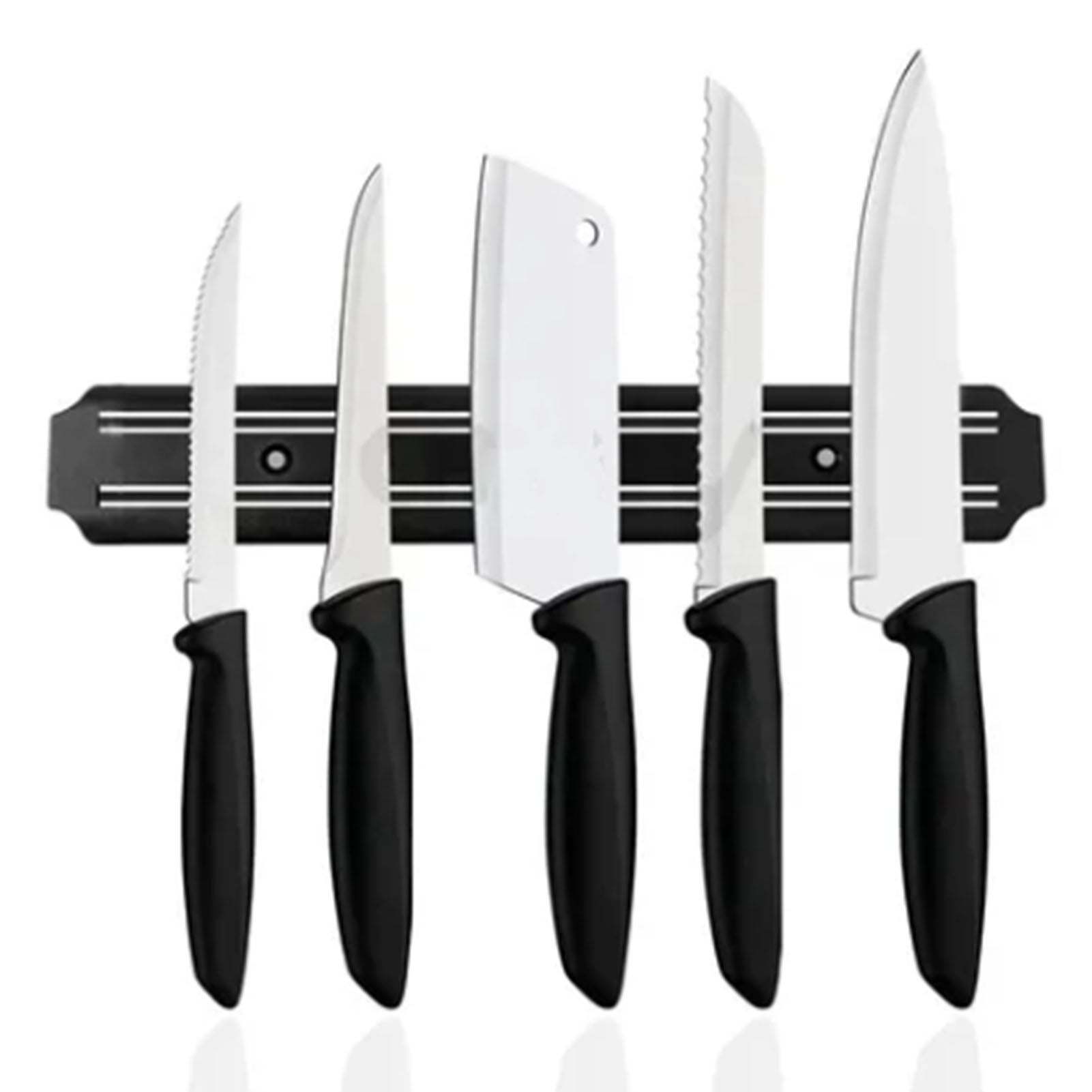 Magnetic Knife Holder Modern Simple Design Multi Use Wall Mount Knife Strip 38cm V1294-YM0512-3118220300211