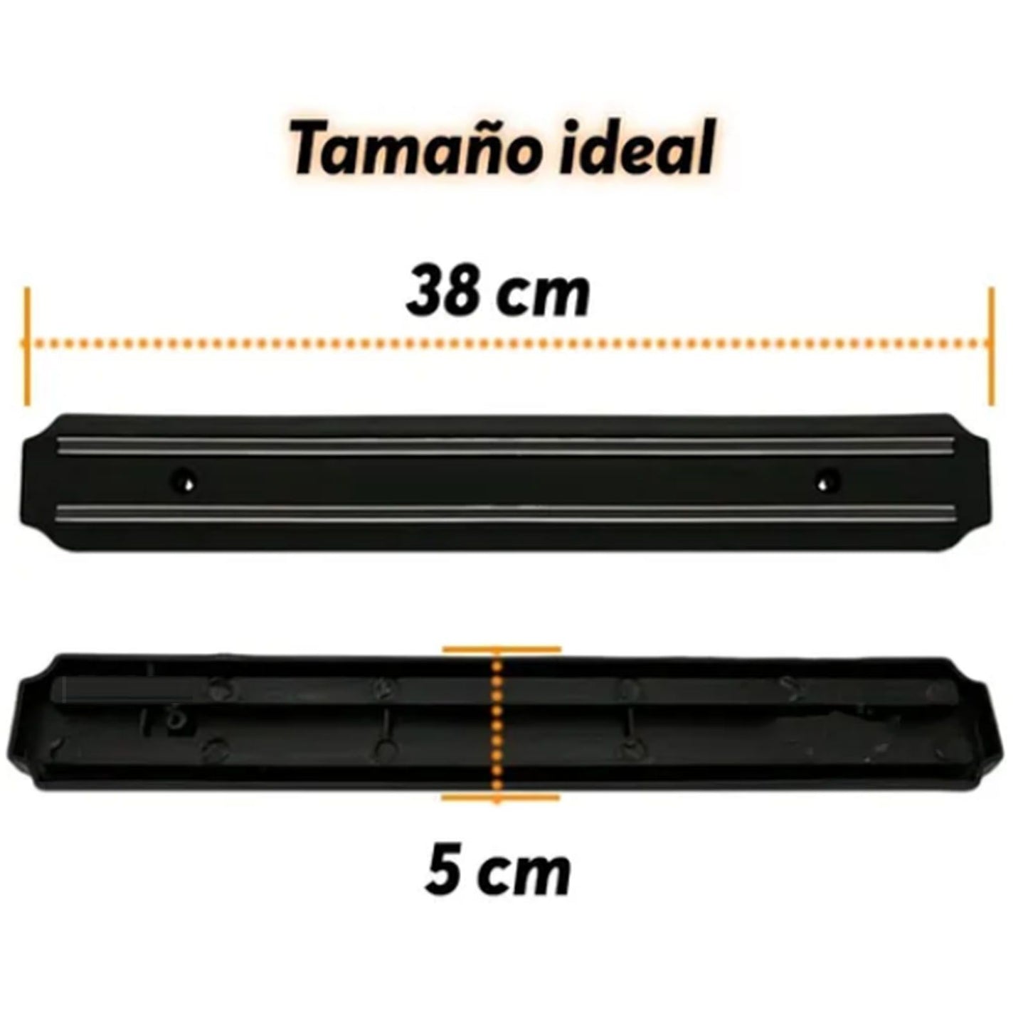 Magnetic Knife Holder Modern Simple Design Multi Use Wall Mount Knife Strip 38cm V1294-YM0512-3118220300211