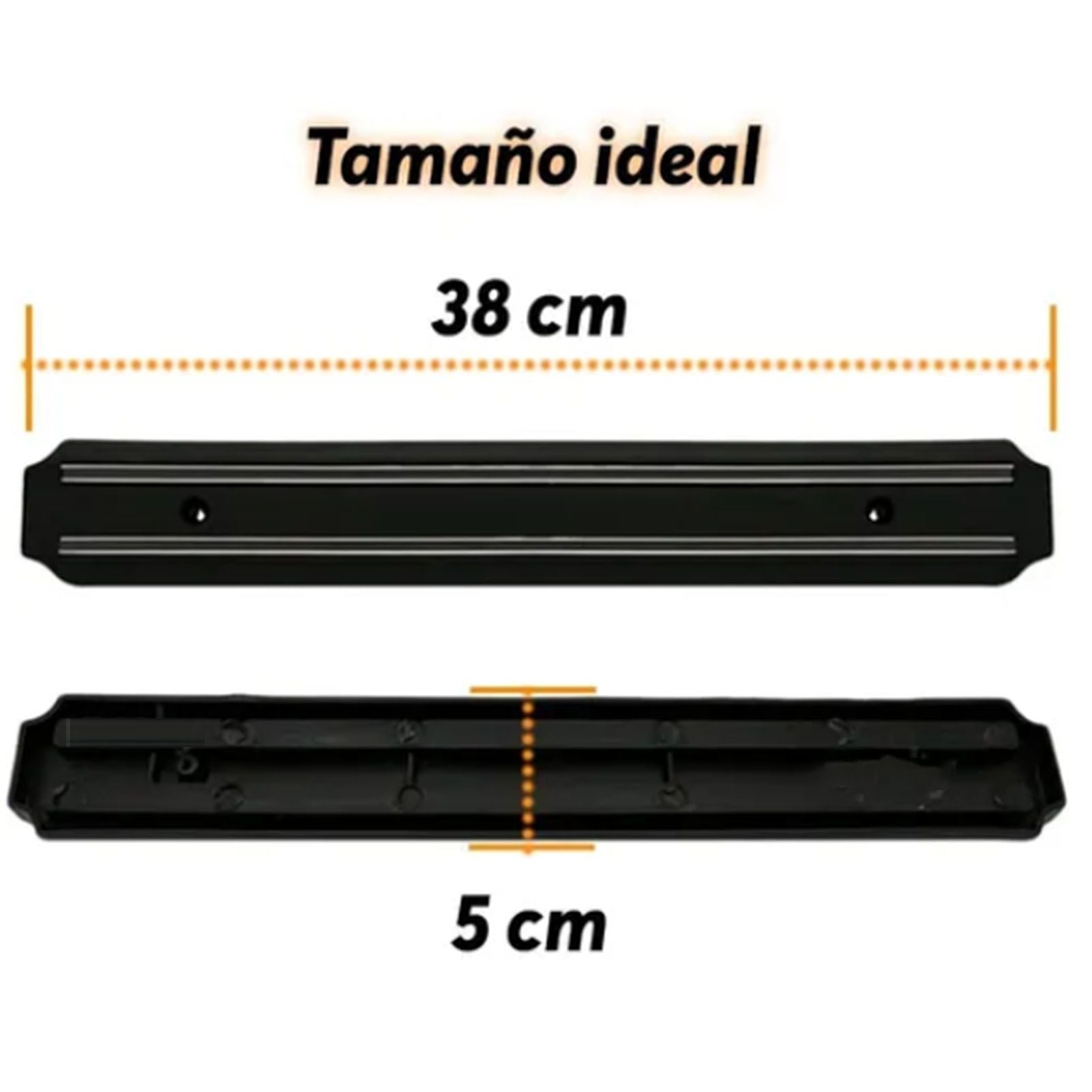 Magnetic Knife Holder Modern Simple Design Multi Use Wall Mount Knife Strip 38cm V1294-YM0512-3118220300211