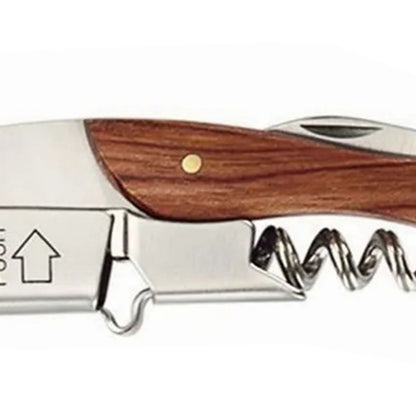 Wine Bottle Opener Corkscrew Stainless Steel Wood Easy Grip Portable Tool for Home V1294-YM0512-3118220301411