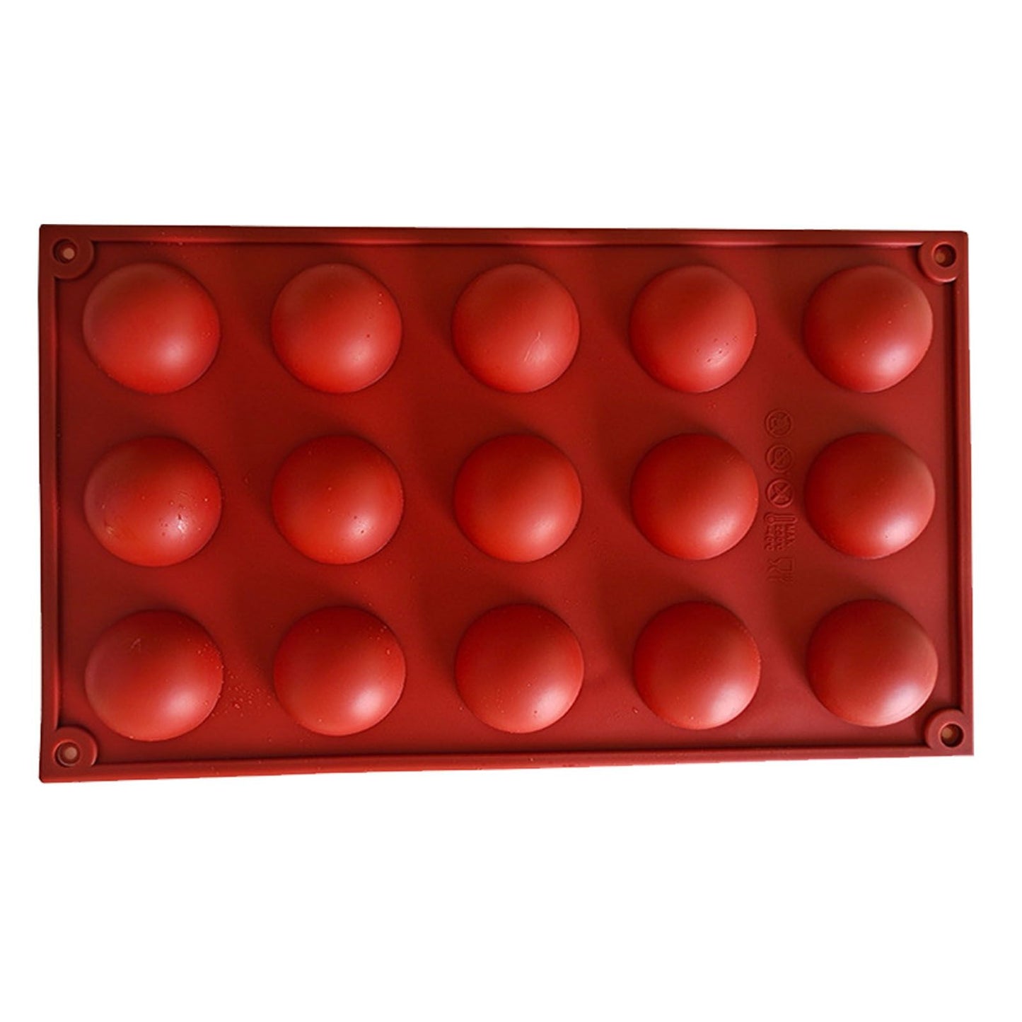 Semi Sphere Mold 15 Holes Silicone Semicircle Baking Mold for Cake Chocolate Mousse V1294-YM0512-3118220301511