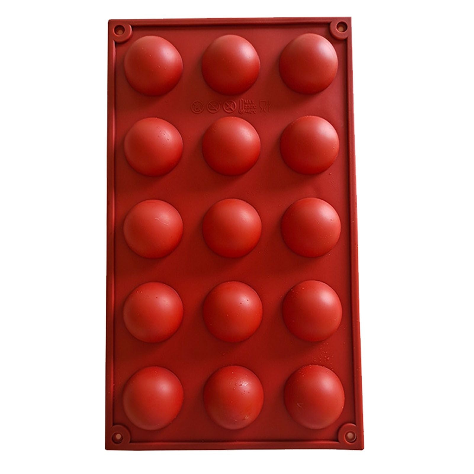 Semi Sphere Mold 15 Holes Silicone Semicircle Baking Mold for Cake Chocolate Mousse V1294-YM0512-3118220301511