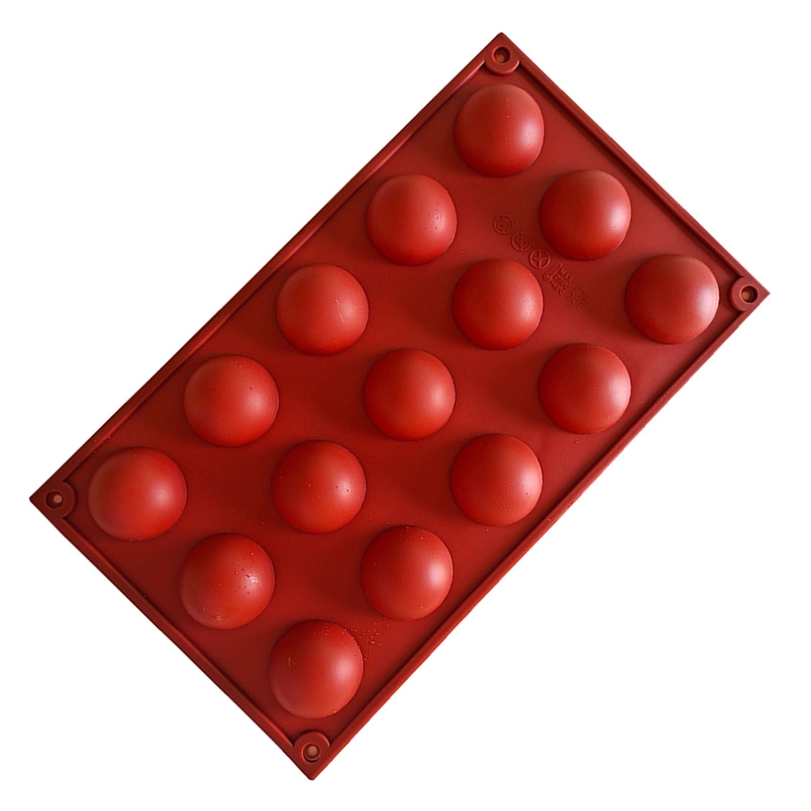 Semi Sphere Mold 15 Holes Silicone Semicircle Baking Mold for Cake Chocolate Mousse V1294-YM0512-3118220301511