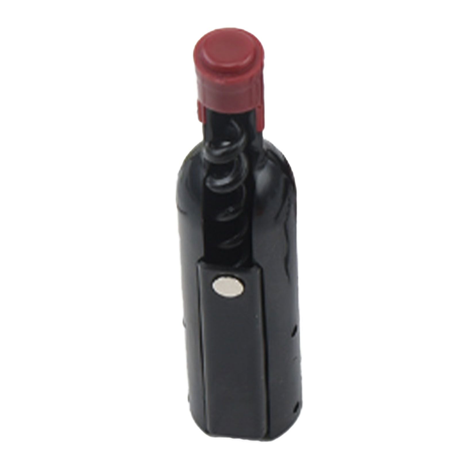 Wine Opener Black Multifunctional Magnet Design Portable Stainless Steel Wine Opener V1294-YM0512-3118220301611