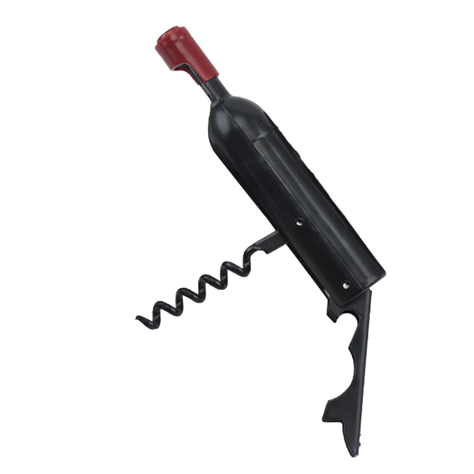 Wine Opener Black Multifunctional Magnet Design Portable Stainless Steel Wine Opener V1294-YM0512-3118220301611