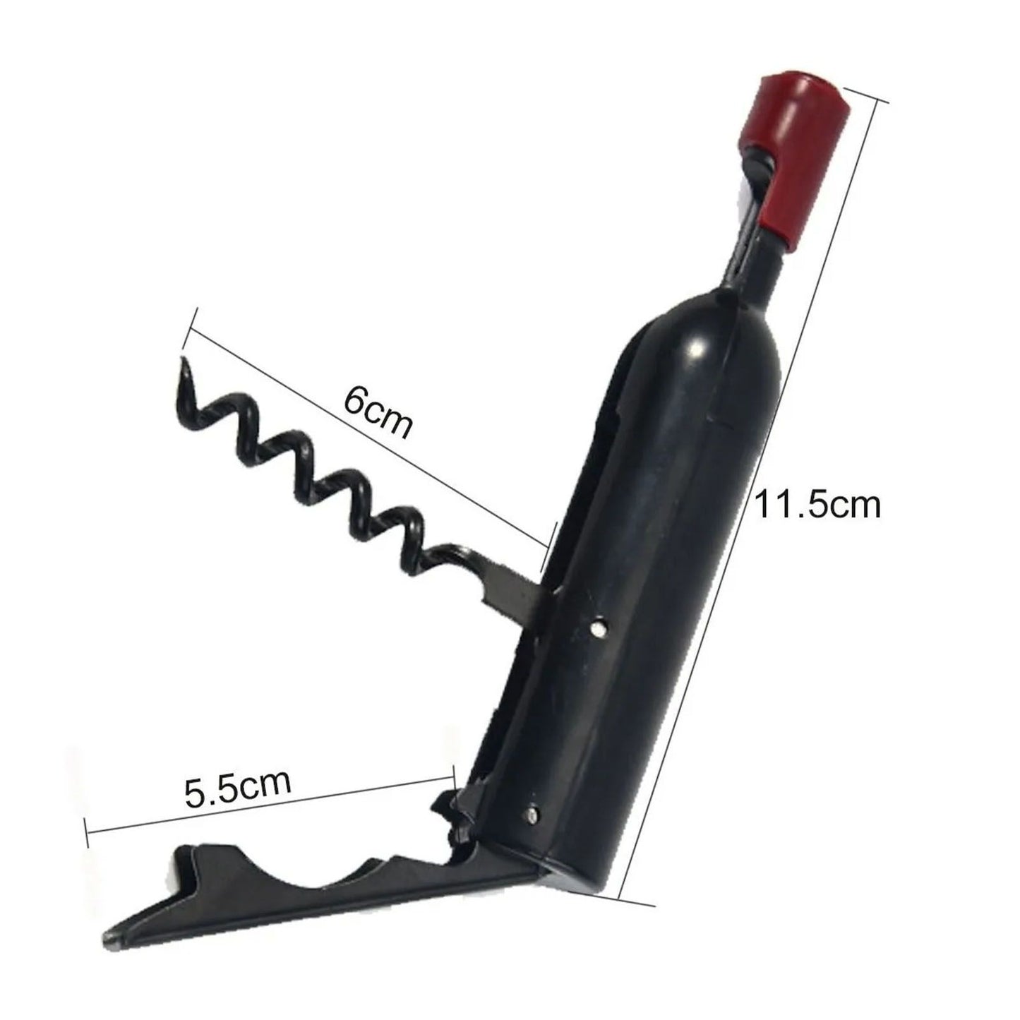 Wine Opener Black Multifunctional Magnet Design Portable Stainless Steel Wine Opener V1294-YM0512-3118220301611