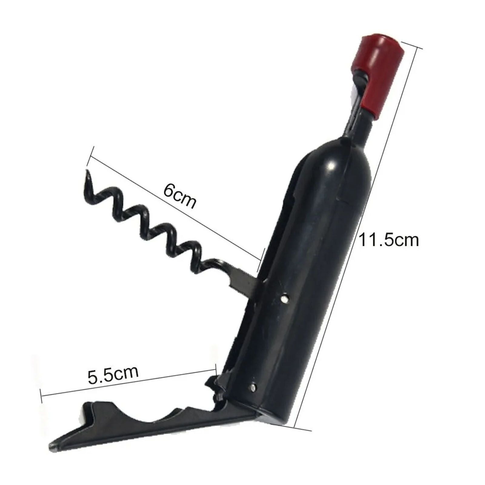Wine Opener Black Multifunctional Magnet Design Portable Stainless Steel Wine Opener V1294-YM0512-3118220301611
