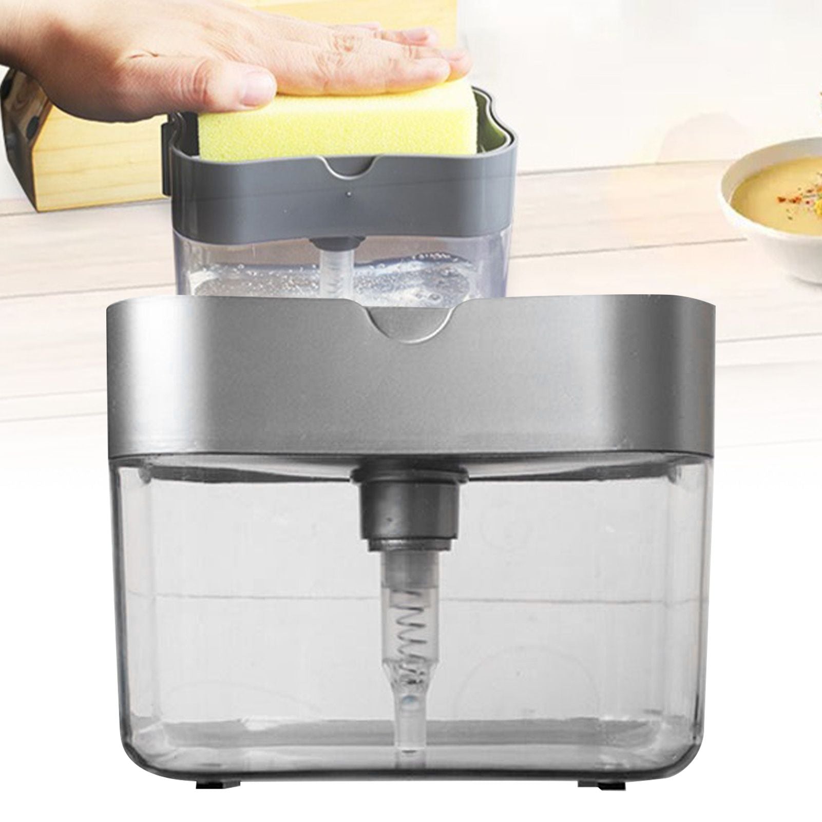 Detergent Liquid Press Dispenser Box Dishwashing Soap Automatic Outlet Kitchen Supplies V1294-YM0512-3118220301711
