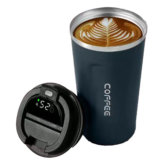 Smart Temperature Display Coffee Cup Portable 304 Stainless Steel Insulation Cup Simple Style Pure Color V1294-YM0512-3118220302017