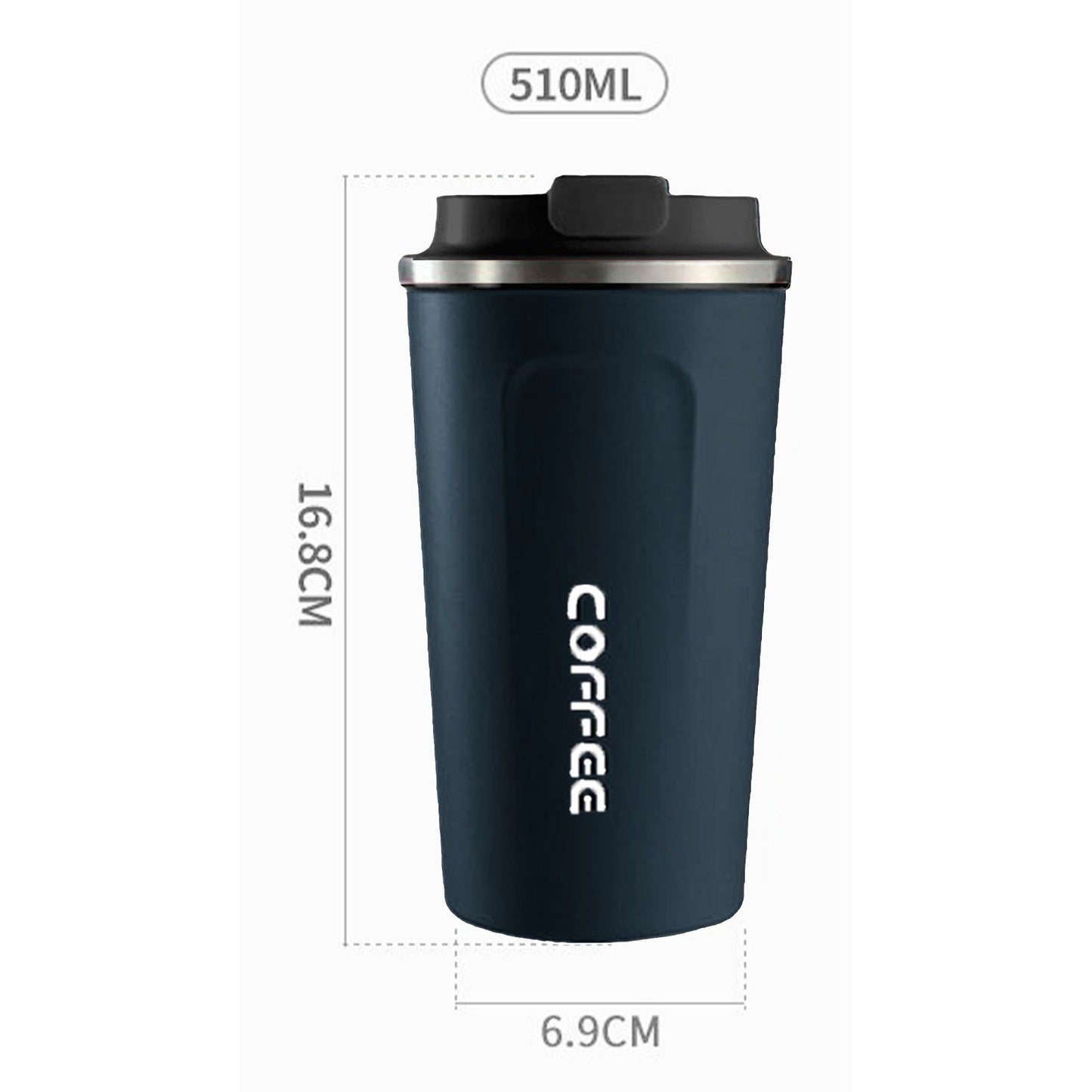 Smart Temperature Display Coffee Cup Portable 304 Stainless Steel Insulation Cup Simple Style Pure Color V1294-YM0512-3118220302018