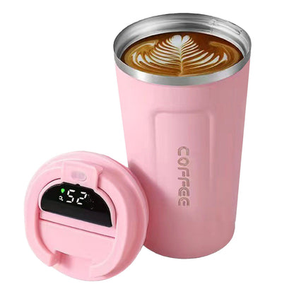 Smart Temperature Display Coffee Cup Portable 304 Stainless Steel Insulation Cup Simple Style Pure Color V1294-YM0512-3118220302020